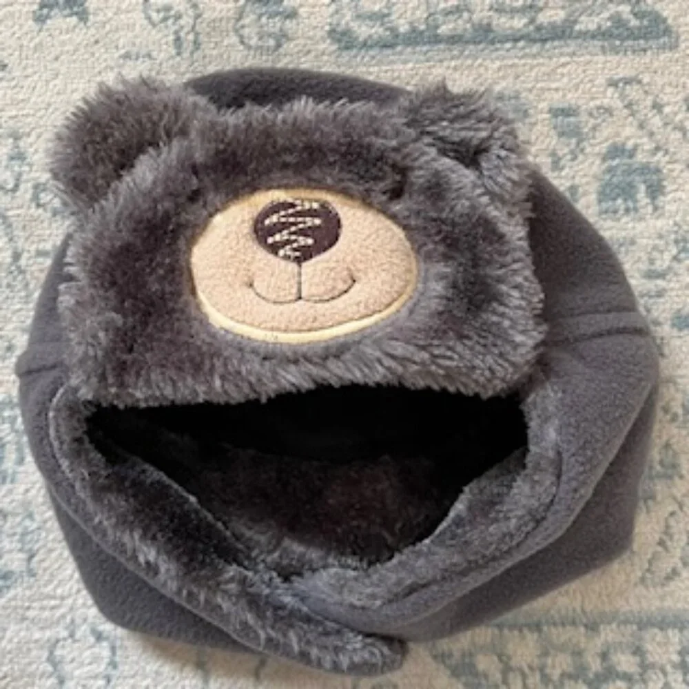 🧡3/15 Teddy Bear Winter Hat Velcro Closure Fits Best for Small Kids